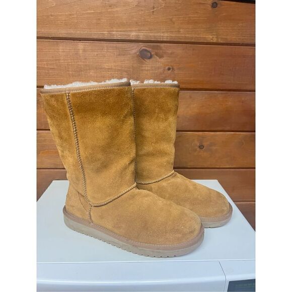 Kookaburra  Tall Leather Suede Boot Sz 9 - Picture 1 of 9